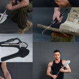 Zune Lotoo Camping Hunting Shovel Folding Portable Shovel Tactical Multifunction Shovel With First-Aid Kit, Wire Saw, for Camping, Hiking, Survival, Outdoor, thumbnail-4