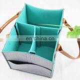 Factory Direct Blue Inner Baby Nursery Felt Diaper Caddy thumbnail-5