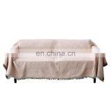 RAWHOUSE Nordic Pink Gray Plain Color Cotton Throw Blanket Woven thumbnail-3