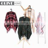 2019 Spring Latest Ladies Woven Plaid 100% Acrylic Blanket Lady Scarf Pashmina Shawl thumbnail-6