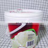 1Gallon PP Food Grade Round Plastic Buckets With Handle And Lids For Ice-cream ,Candy thumbnail-1