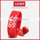 3D Pedometer OLED Sleeping monitor date&time colorie Temperature bluetooth LC- W2 Smart Bracelet