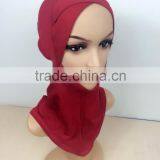 U015 Fashion Cover the Chin Crossover Islamic Underscarf thumbnail-1