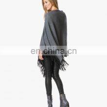 Women Fashion Wool Knitted Poncho Hand Knitted Poncho thumbnail-4