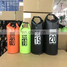 10L/15L/20L/30L Outdoor Waterproof Dry Bag Back Pack Swimming Bag Bucket River Trekking Rafting Kayaking Travel Clothes Storage