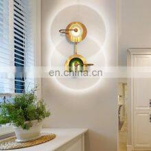 Tonghua Modern Round Glass Shell Metal Plate Wall Lamp Home TV Wall Hotel Corridor Bed Room Simple LED Light thumbnail-5