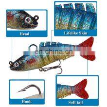 Amazon 8-section Multi Jointed 9cm 17.5g Soft Plastic Jointed Fishing Lure for Freshwater Saltwater Fishing thumbnail-4