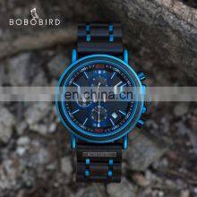 BOBO BIRD Oem Automatic Watch Design Your Own Brand Luxury Chronograph Multifunction Wood Watch thumbnail-2