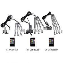 Wholesaler Led Car Foot Ambient Light With USB Cigarette Lighter Backlight RGB Auto Interior Decorative Atmosphere Lights thumbnail-5