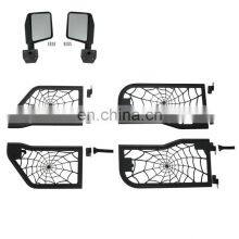 Half Door With Rearview Mirror for Jeep Wrangler JK 07+ 4x4 Accessories Maiker Manufacturer Tubular Door