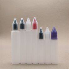 Hot Pen Shape Crystal Cover Oil Ink E-liquid Bottle Childproof Cap Squeeze Plastic Pet E-juice Vape Oil Dropper Bottle thumbnail-1
