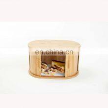 Creativity Design Eco-friendly Kitchen Dustproof Bamboo Bread Storage Bin Pantry Organizer Kitchen & Tabletop thumbnail-4