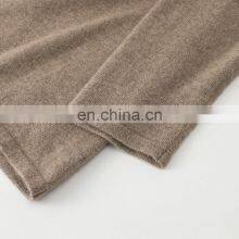 Trendy Loose Knitted 100% Cashmere Cardigan Long Casual Winter Sweater With Solid Pattern and Front Logo for Ladies thumbnail-6