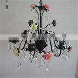 Modern Ceramics Flower Crystal Chandelier thumbnail-2