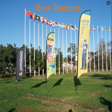 Combo Flag Pole：Sharkfin Teardrop Feather Rectangle Flag Stand Versatile Advertising Display for Events & Promotions thumbnail-3