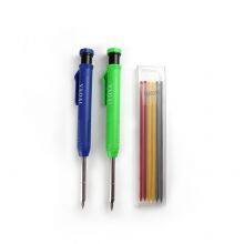 Long Nib Deep Hole Marker Pen and Black Refill Woodwork Mechanical Carpenter Woodworker Construction Pencil With Scale Markings thumbnail-4