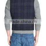 2016 New Design Custom Made Fashion Navy And Grey Vest thumbnail-2
