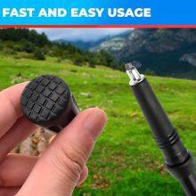 11mm Hole Diameter Trekking Pole Tips - Walking Sticks Replacement Tip Protectors for Trekking Poles, Hiking Sticks & Canes thumbnail-3