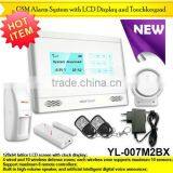 868MHZ Accept !!! Best Gsm Wireless Home Burglar Security Alarm System With Touch Display (YL-007M2BX)