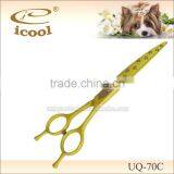 Newest UQ-70C Curved Dog Grooming Hair Scissors 440C Japanese Steel