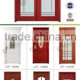 Mahogany Wood Glass Japanese Sliding Door thumbnail-3