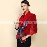 2016 Summer High Quality Digital Printed 100%pure Silk Scarf, Hangzhou Factory Silk Scarf Shawl,modern Vintage Style Scarf Supplier's Choice thumbnail-3