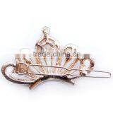 Bling Crown Decorated Stones Hair Pin For Woman thumbnail-3