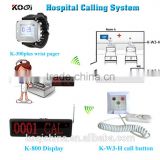 Wireless calling system for hospital clinic emergency push button elderly call center