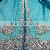Exclusive Beaded Fabrics With Crystal Stone for Moroccan Caftan(NEX-040) Quality Choice
