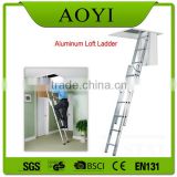 Made in china folding attic and loft ladders with handrail