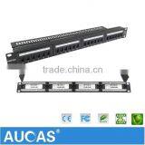 Cat7 Cat6 24 Port UTP FTP Fiber Optic Patch Panel