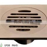 Antique Brass Square Shower Drain Floor Waste thumbnail-2