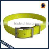 French TPU Dog Collar in Blaze Orange Adjustable thumbnail-4