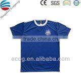 Men's Sports Shirt, Made of 100% Polyester Fast-Dry, With Taping and Heat Transfer Logo