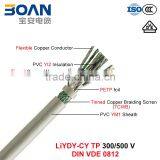 LiYDY-CY TP, Data Cable, 300/500 V, Flexible Cu/PVC/TCWB/PVC/PETP/TCWB/PVC Pair-Wise (DIN VDE 0812) thumbnail-1