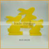 Yellow Color Ceramic Material Adornment Rabbit