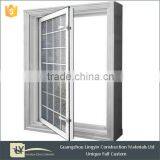 2015 American standard aluminum low E double glass window with grill design factory in Gaungzhou