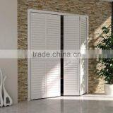 Transitional Dining Room Full White Composite Wooden Louvered Doors