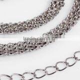 High Quality White Crystal Silver Waist Chain Models Brightness F1-80047 thumbnail-4