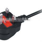 U.K . Power Cord BS Plug Injection Plugs 3G BS Power Cords BS Plug Mold Plugs With Fuse 3A/6A/13A