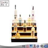 Wine Display Stand,4 Tier LED Lighte Liquor Bottle Display Shelf thumbnail-2