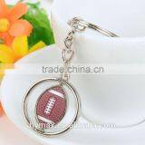 High Quality Rugby Design Metal Custom Keychain