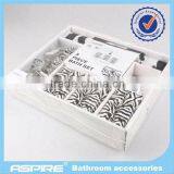 Red 5pcs ABS Bathroom Accessories thumbnail-1