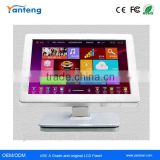 1920x1080 resolution 21.5inch IR touch screen lcd monitor with White plastic casing