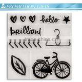 2016 New Zhejiang Promotion Carton Bike Rubber Stamp