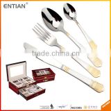 72pcs cutlery set, gold plated flatware wholesale
