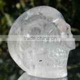 Rare Clear Quartz Rock Crystal Carved Crystal Skull