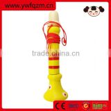 wooden colored kids toy trombone