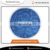 Fashionable Mandala Cotton Round Beach Towel for Men/Women thumbnail-1