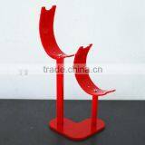 Acrylic Double Column Shoe Display Stands & Shelf Racks